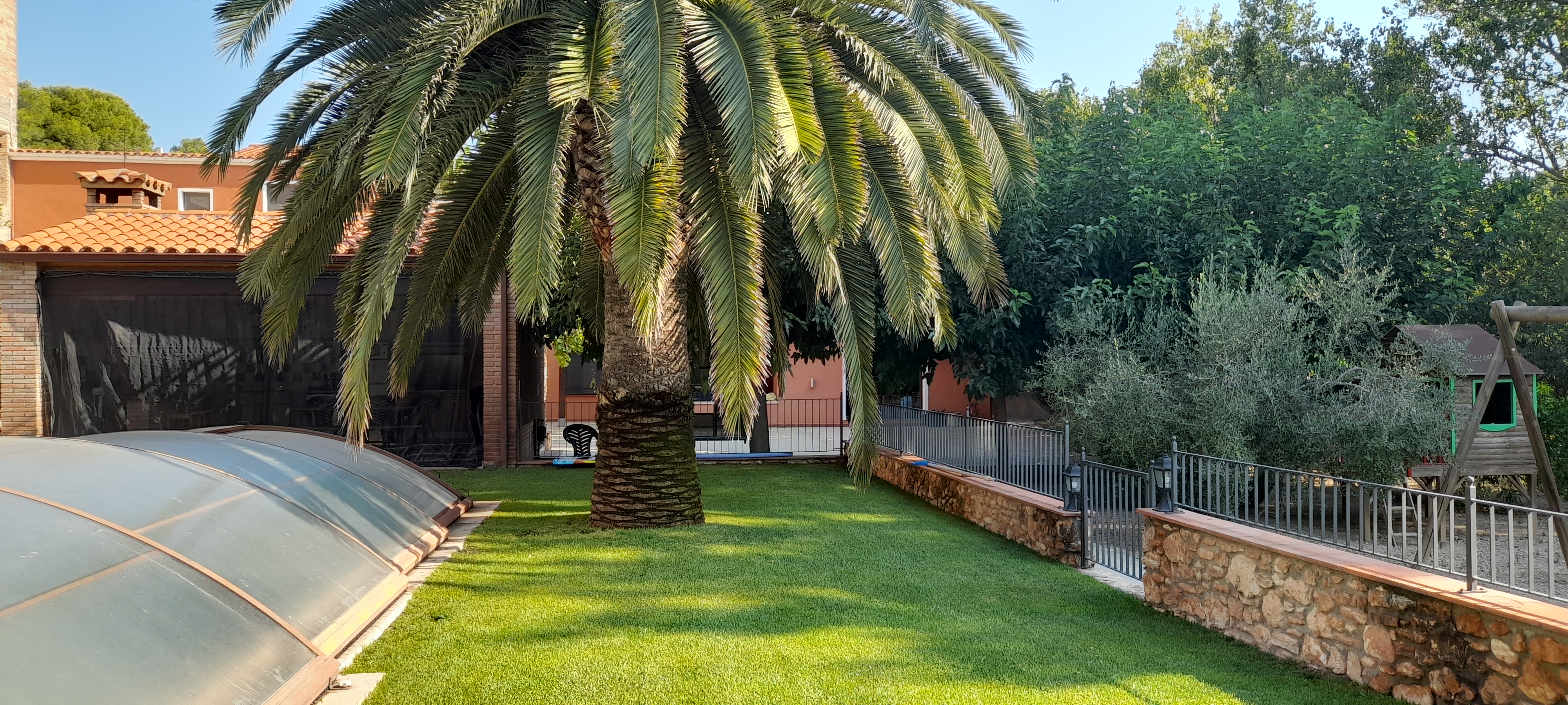 Vista del jardín